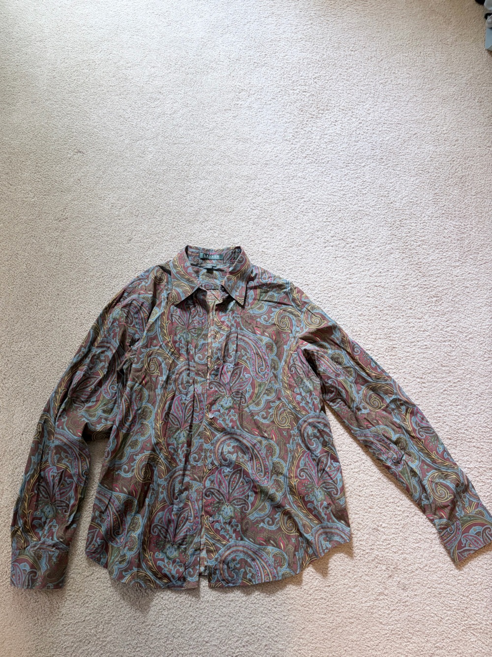 Lauren Ralph Lauren Multicolor Paisley Button-Down Shirt - Brown/Turquoise